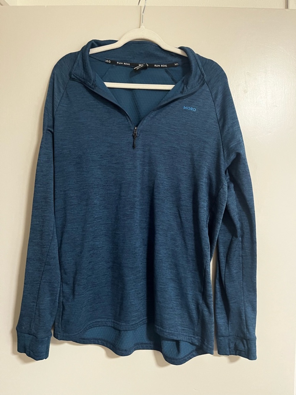 Skora Men's Quarter-Zip Performance Jacket - Deep Teal